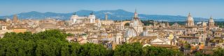 Rome skyline.